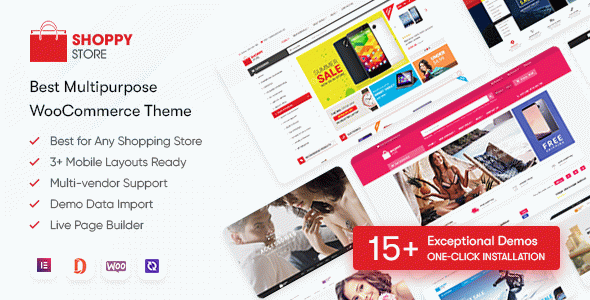 ShoppyStore - Multipurpose Elementor WooCommerce WordPress Theme (15+ Homepages & 3 Mobile Layouts)