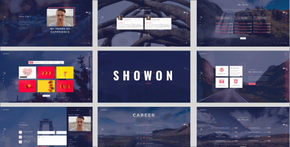 Showon - Full Screen Personal HTML Portfolio Template