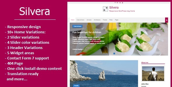 Silvera - Responsive WordPress Blog Theme