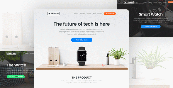 Single Product Landing Page WordPress Theme - Proland
