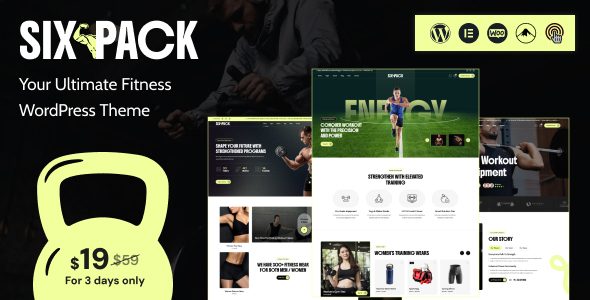 SixPack - Fitness WordPress