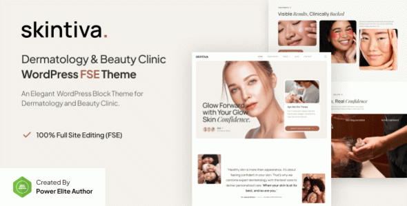 Skintiva ??? Dermatology & Beauty Clinic Gutenverse FSE WordPress Block Theme