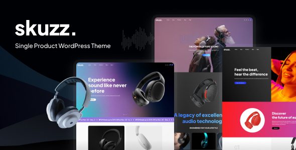 Skuzz – Single Product WordPress Theme with AI