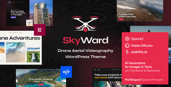 Skyward - Drone Aerial Videography WordPress Theme + Online Store