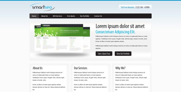 Smart Seo - A Simple Clean Elegant Corporate Theme