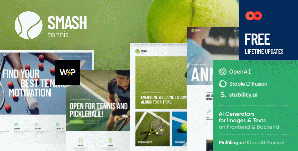 Smash - Padel, Squash & Tennis WordPress Theme