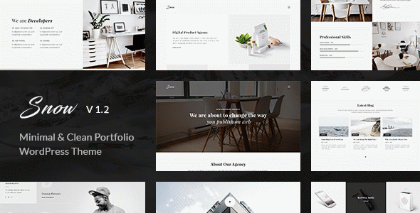 Snow | Minimal & Clean WordPress Portfolio Theme