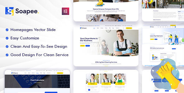 Soapee - Cleaning Services WordPress Theme