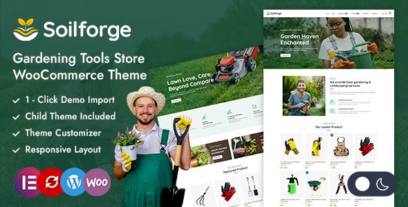 Soilforge - Garden Tools Store Elementor WooCommerce Theme