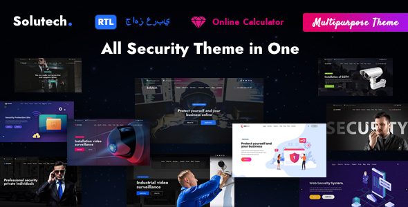 Solutech - Security & CCTV WordPress Theme