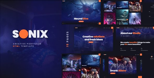 Sonix - Creative Portfolio Showcase Template