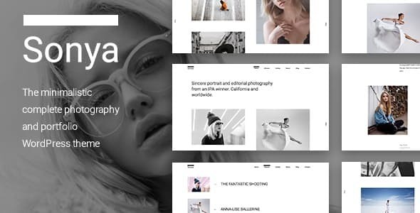Sonya - Photography | WordPress Theme