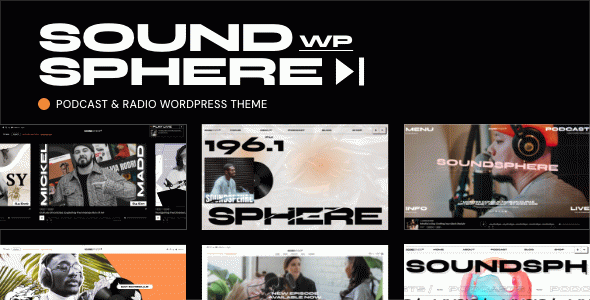 SoundSphere - Podcast & Radio WordPress Theme