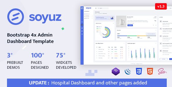Soyuz - Bootstrap 4x + Laravel Minimal & Clean Admin Template