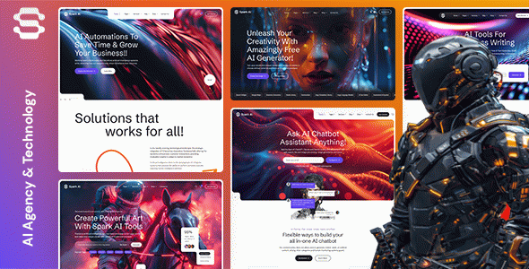 Spark AI - AI Agency & Technology WordPress Theme