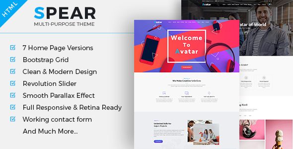 Spear - Multipurpose Business HTML Template