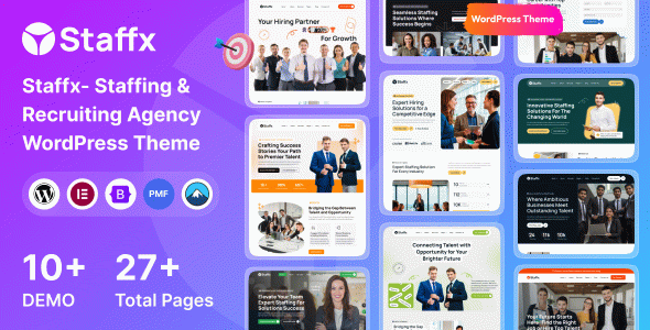 Staffx - Staffing & Recruiting Agency WordPress Theme