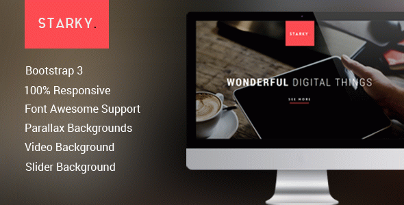 Starky - Responsive One Page Parallax
