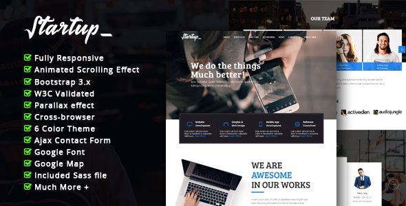 Startup - Multipurpose Corporate Responsive HTML Template