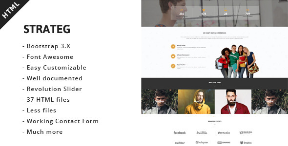 Strateg - Multipurpose HTML5 Template