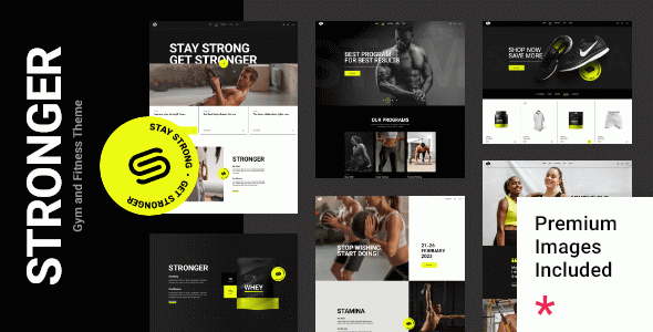 Stronger - Gym and Fitness WordPress Theme