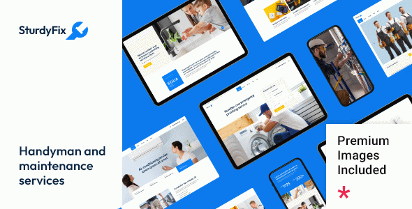 SturdyFix - Handyman and Maintenance Services WordPress Theme