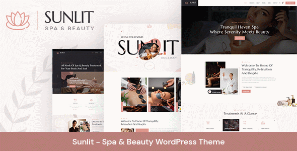 Sunlit - Spa & Beauty WordPress Theme