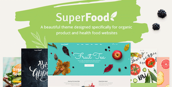 Superfood - Organic Food Products WordPress Theme