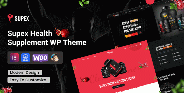Supex ??? Health Supplement WordPress Theme