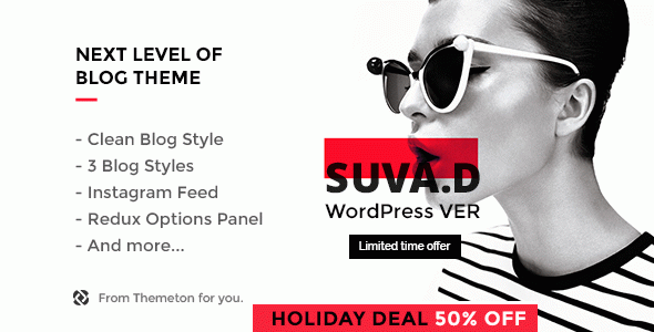 SUVAD - Personal Blog WP Theme
