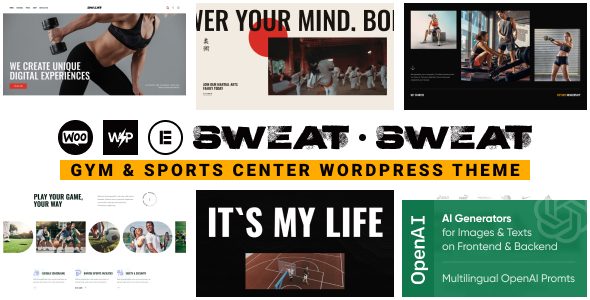 Sweat - Fitness & Sports Center WordPress Theme + Online Shop
