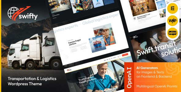 Swifty - Transportation, Logistics & Shipping WordPress Theme