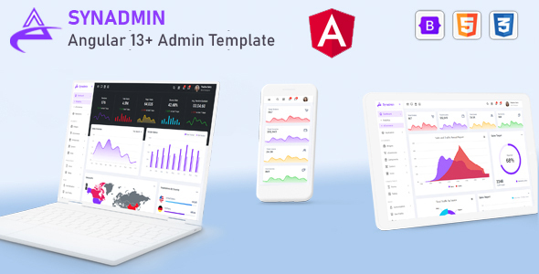 Synadmin - Angular 13+ Bootstrap 5+ Admin Template