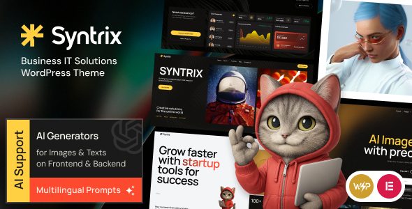 Syntrix - IT Startup & Digital Agency WordPress Theme