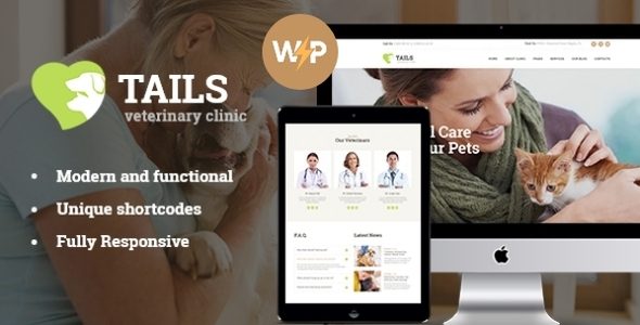 Tails | Veterinary Clinic, Pet Shop WordPress Theme