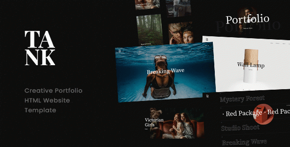 Tank - Creative Portfolio Showcase HTML Website Template