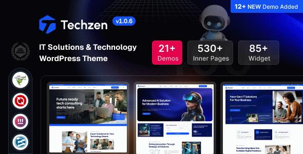 Techzen – IT Solutions & Technology WordPress Theme