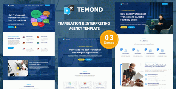 Temond - Translation & Interpreting Agency Template