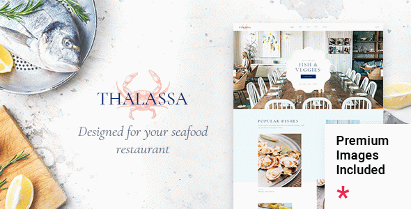 Thalassa - Seafood Restaurant WordPress Theme