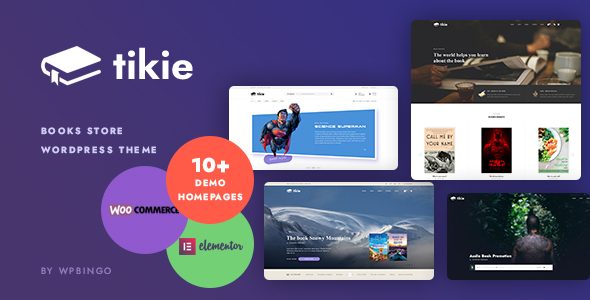 Tikie – Book Store WooCommerce WordPress Theme with AI