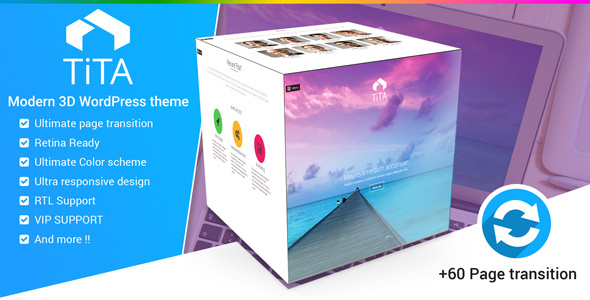 Tita 3D - Modern WordPress Theme