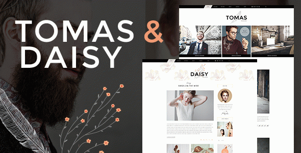 Tomas and Daisy - Personal Blog WordPress Theme