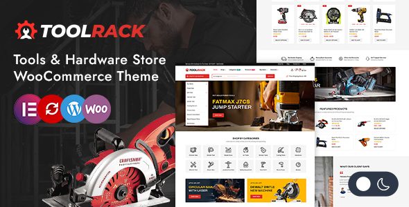 Toolrack - Machine Tools and Hardware Store WordPress WooCommerce Theme