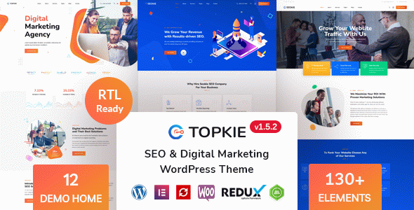Topkie - SEO Marketing WordPress Theme
