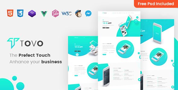 Tovo - Vue JS App Landing Page