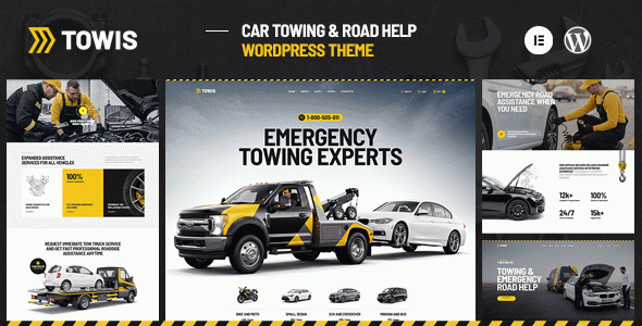 Towis - Car Towing & Roadside Assistance WordPress Theme