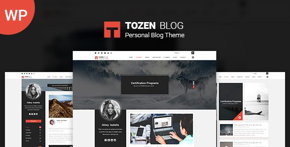 Tozen ??? Personal WordPress Blog Theme