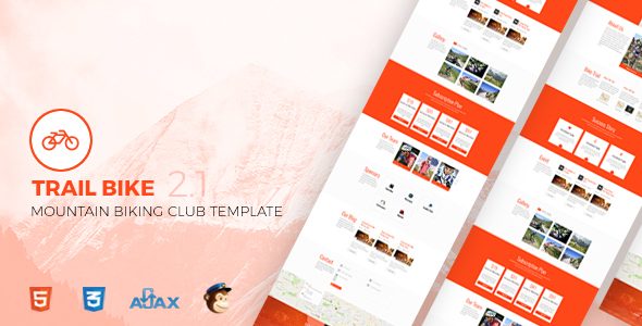 Trail Bike - Mountain Biking Club Template