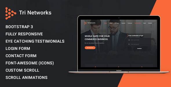 Tri Network - Multipurpose Bootstrap 3 Html Template