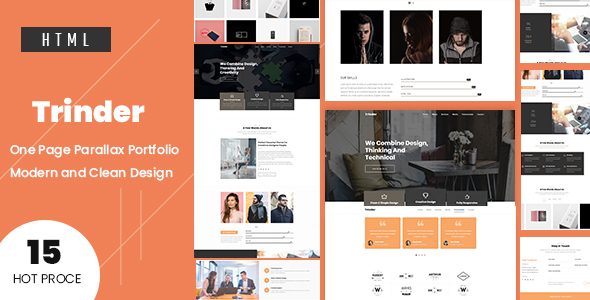 Trinder - One Page Parallax Template